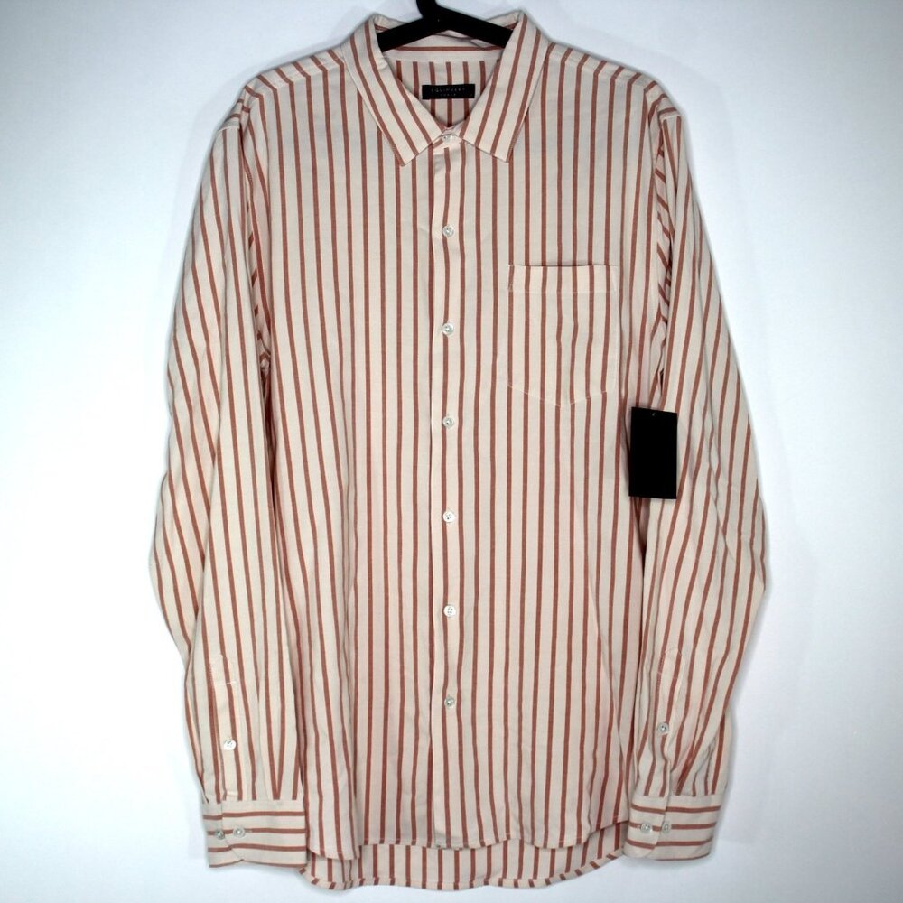 Equipment Homme Mens Medium Striped Button Up Shirt NEW RARE C1159